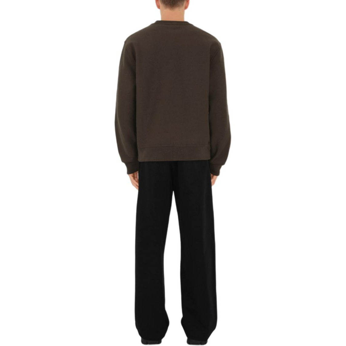 Shop Burberry  Brown Logo Print Crewneck Long Sleeve Sweatshirt. 80995461