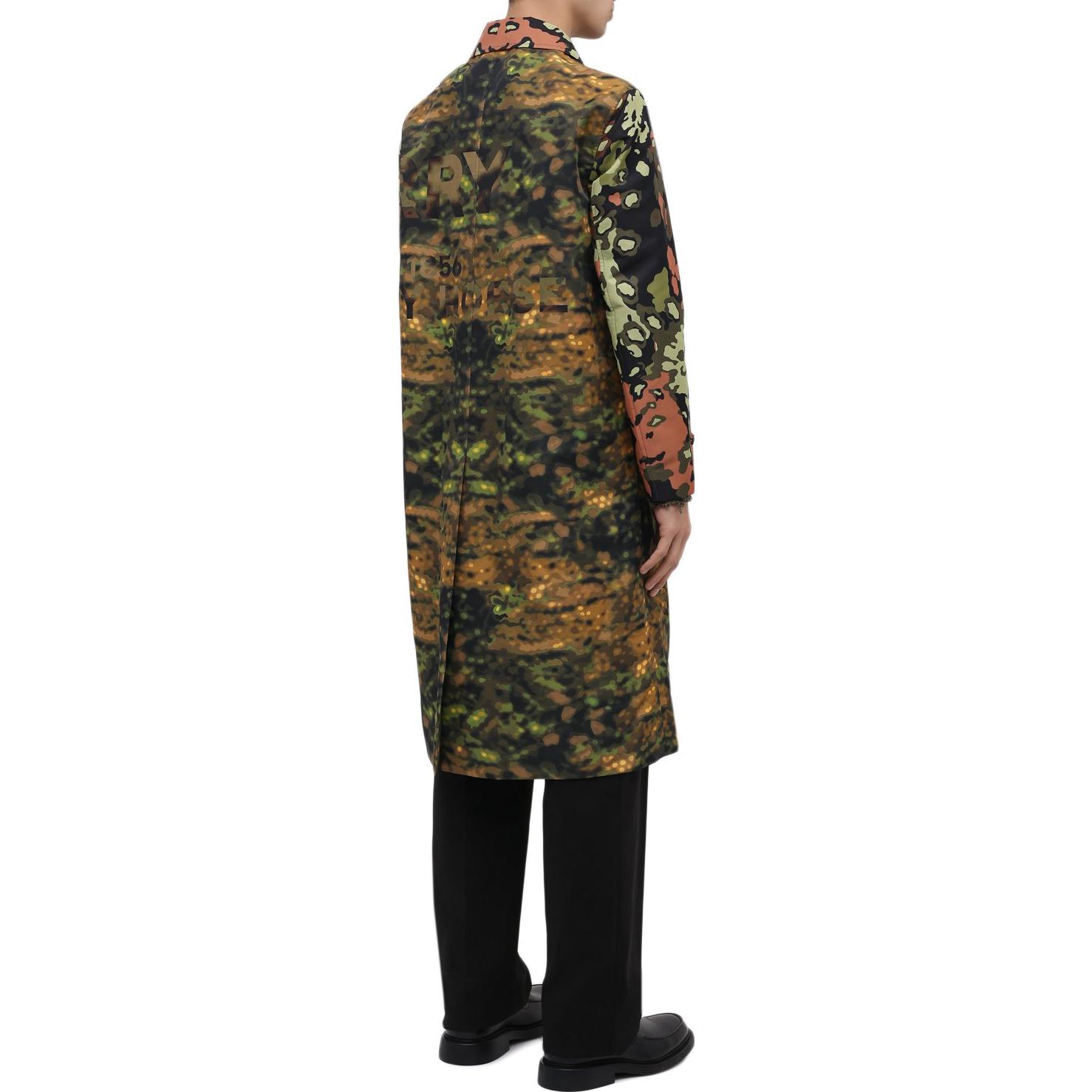 Shop バーバリー ブラウン ロング シングルブレスト トレンチコート ラペルカラー付き 80428391