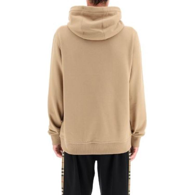 Shop バーバリー ブラウン プルオーバーフーディー フード付き 長袖トップス 80833931
