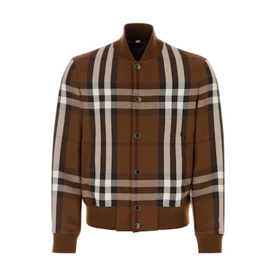 Burberry Brown Striped Single-Breasted Long-Sleeve Jacket 80706111
