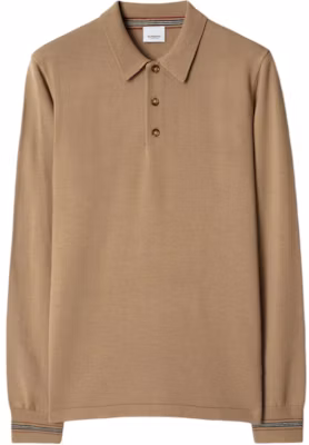 Burberry Camel Long Sleeve Pullover Polo Shirt. 80926411 Buy Burberry Camel Long Sleeve Pullover Polo Shirt. 80926411