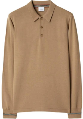 Burberry Camel Long Sleeve Pullover Polo Shirt. 80926411 Order Burberry Camel Long Sleeve Pullover Polo Shirt. 80926411