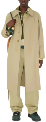 Burberry 卡其色長袖單排扣風衣外套. 80787161 Shop Burberry 卡其色長袖單排扣風衣外套. 80787161