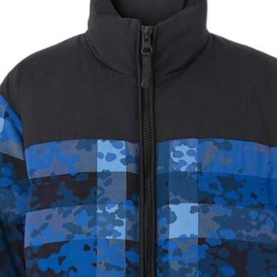 Burberry Camouflage Check Puffer Jacket in Blue. 80495141 Purchase Burberry Camouflage Check Puffer Jacket in Blue. 80495141