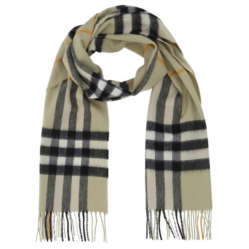 Burberry  Cashmere Checkered Scarf Beige 8091009
