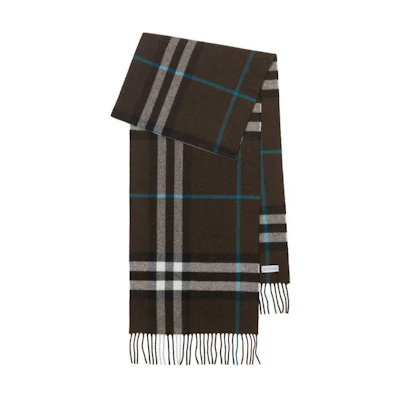 Burberry Cashmere Tassel Knit Scarf Brown 8091005C1170