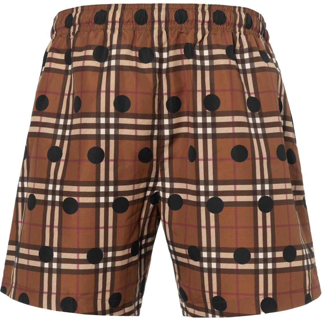 Lookbook Burberry Seluar Renang Check dan Polka Dot Birch Brown. 80689901