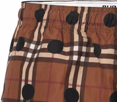 Shop Burberry Shorts de Baño Cuadros y Lunares Marrón Birch. 80689901