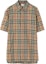 Order Burberry Check Cotton Short Sleeve Shirt Beige 80795871
