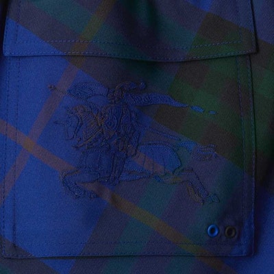 Burberry Celana Santai Straight-Leg Drawstring Kotak - Knight Blue. 80833721 Sizing Burberry Celana Santai Straight-Leg Drawstring Kotak - Knight Blue. 80833721