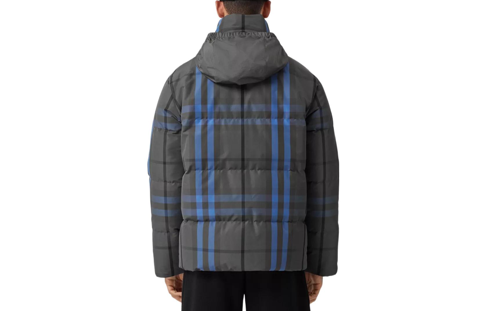 Burberry  Check Long Sleeve Down Jacket Gray 80585361 圖 3