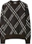 Order Burberry Check Pattern Loose Fit Crewneck Sweater Brown. 80934991