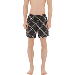 博柏利深灰色格纹口袋宽松泳裤 80930991 Shop 博柏利深灰色格纹口袋宽松泳裤 80930991