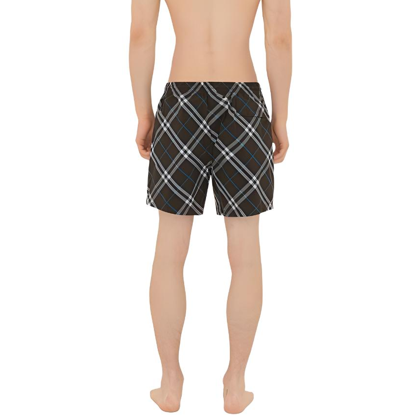 Purchase 博柏利深灰色格纹口袋宽松泳裤 80930991