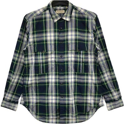 버버리 체크 프린트 긴팔 버튼업 셔츠 네이비 블루 40618961 Order 버버리 체크 프린트 긴팔 버튼업 셔츠 네이비 블루 40618961