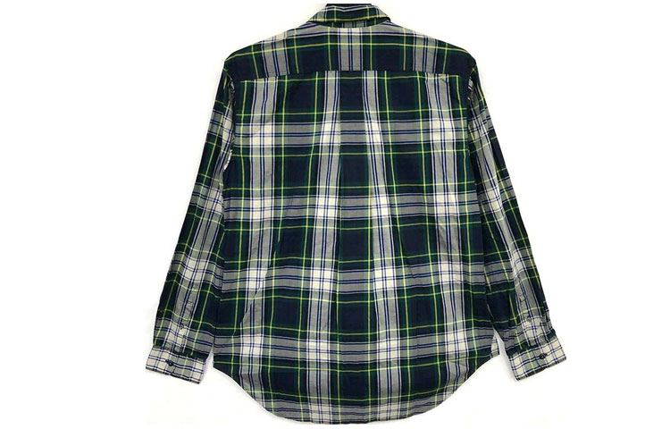 Lookbook 버버리 체크 프린트 긴팔 버튼업 셔츠 네이비 블루 40618961