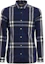 Buy Burberry Check Print Long Sleeve Button-Up Shirt Blue White 80733991