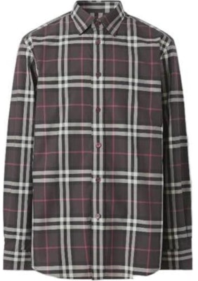 Burberry 格紋長袖襯衫 單鈕門襟設計 80455611 Buy Burberry 格紋長袖襯衫 單鈕門襟設計 80455611