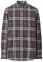 Order Burberry 格紋長袖襯衫 單鈕門襟設計 80455611