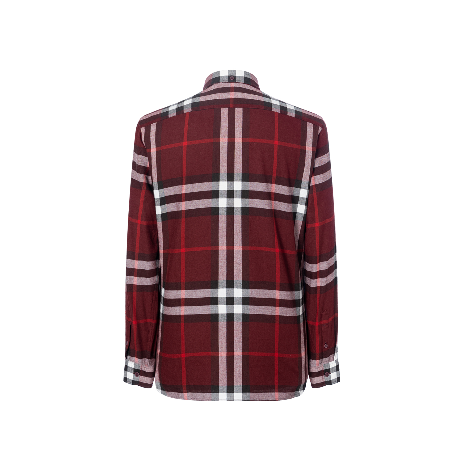 Lookbook Burberry  Check Print Single-Breasted Long-Sleeve Shirt Multicolor. 40056111