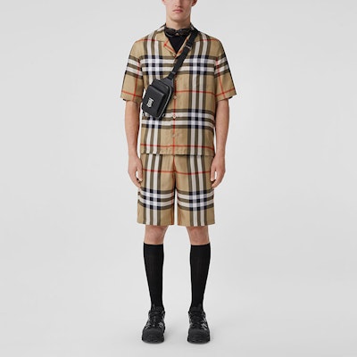 Burberry Check Short-Sleeve Button-Up Shirt in Archive Beige. 80502791 Purchase Burberry Check Short-Sleeve Button-Up Shirt in Archive Beige. 80502791
