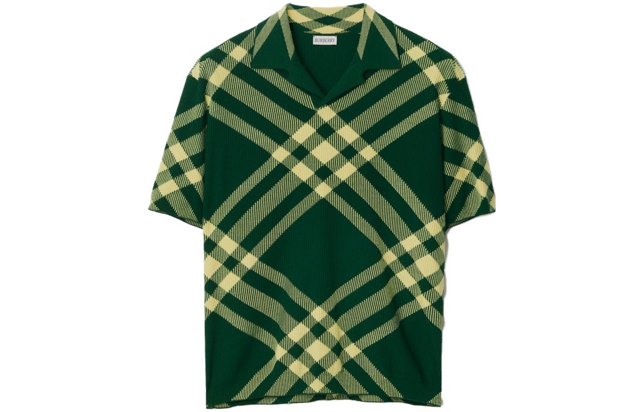 Burberry  Check Straight-Fit Polo Shirt Daffodil Yellow 80810921