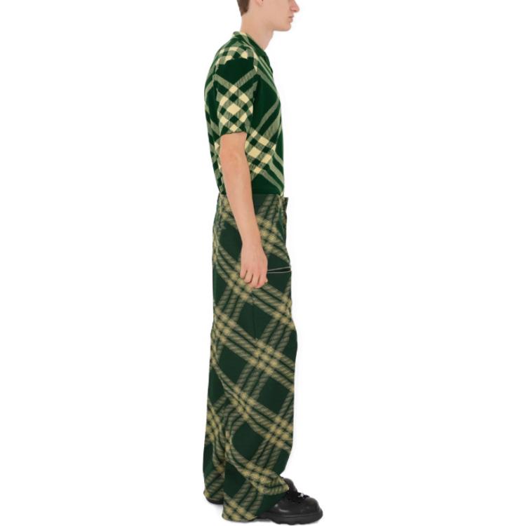 Details for Burberry 格紋直筒版型短袖POLO衫 水仙黃 80810921