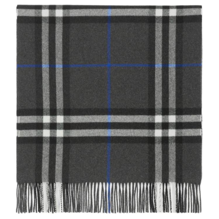 Burberry  Checkered Cashmere Scarf Gray 80952081 圖 3