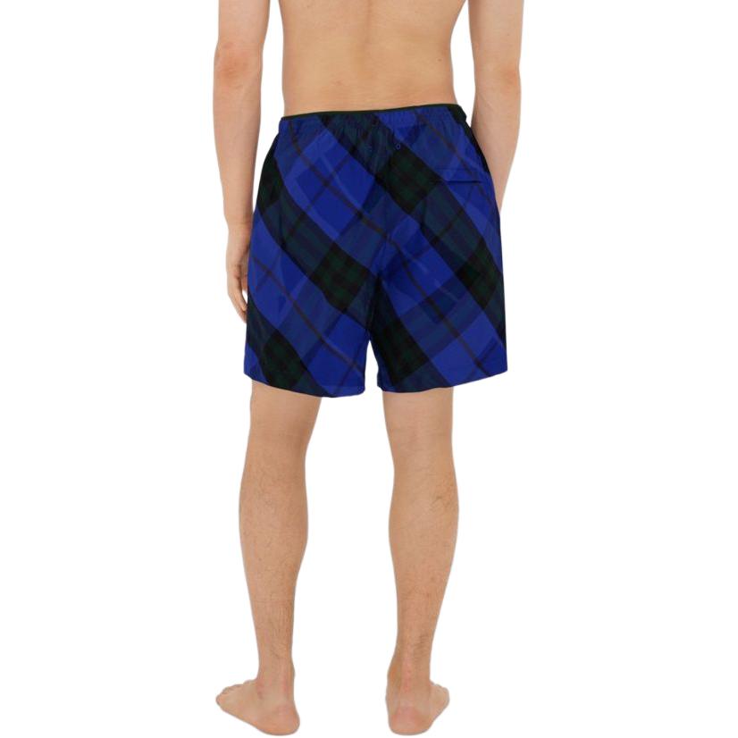 Purchase Burberry  Checkered Casual Elastic Waist Beach Shorts Knight Blue 80831601