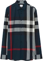 Burberry Checkered Long-Sleeve Shirt with Contrast Design. 80732161 Burberry Checkered Long-Sleeve Shirt with Contrast Design. 80732161