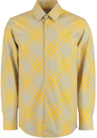 Burberry Checkered Long-Sleeve Shirt Yellow 80791651 Burberry Checkered Long-Sleeve Shirt Yellow 80791651