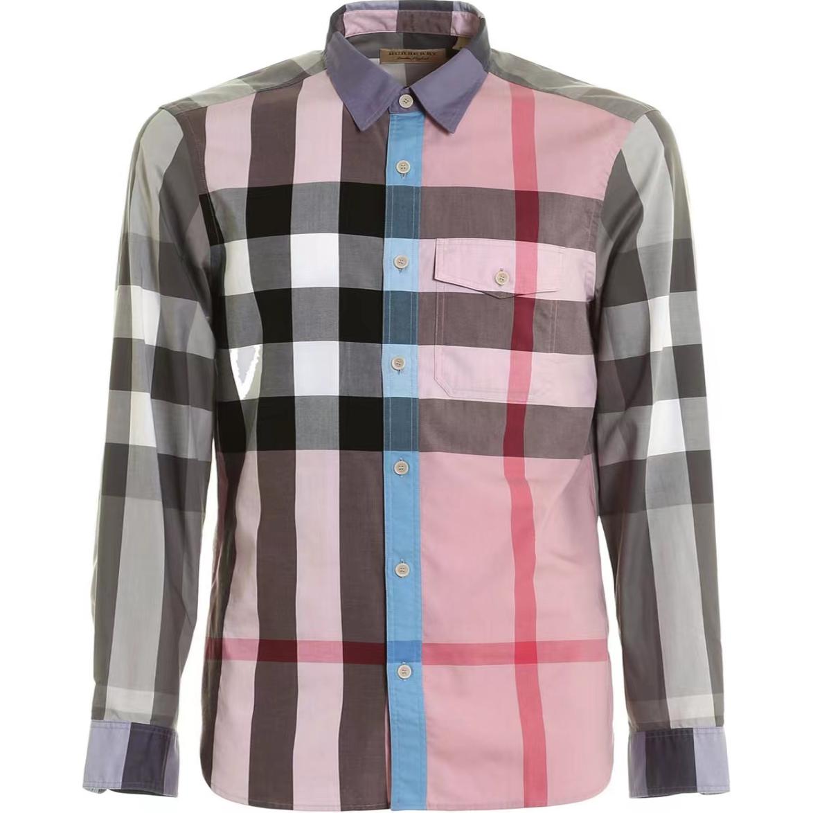 Burberry  Checkered Long Sleeve Casual Button-Up Shirt - Multi-Color 40437341