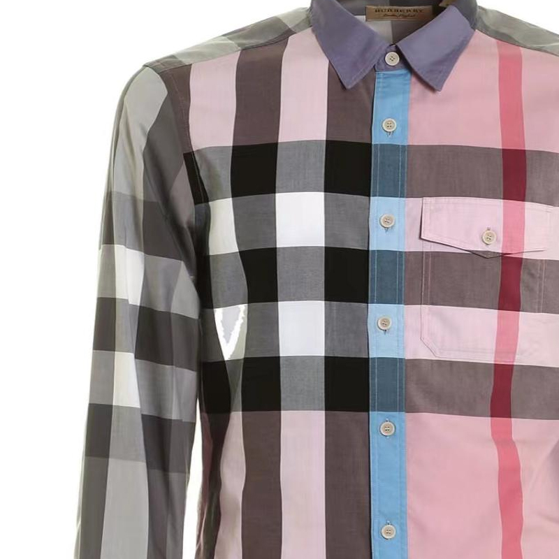 Burberry  Checkered Long Sleeve Casual Button-Up Shirt - Multi-Color 40437341 圖 6