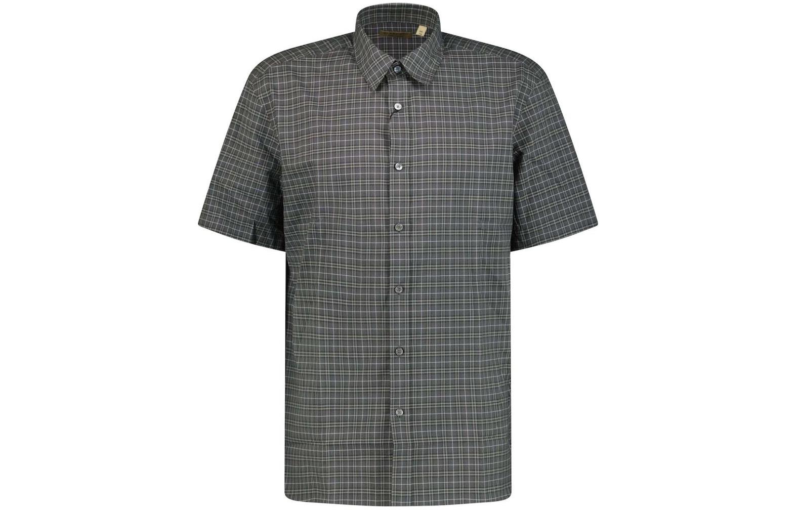 Burberry  Checkered Short-Sleeve Shirt in Dark Gray. 80042291
