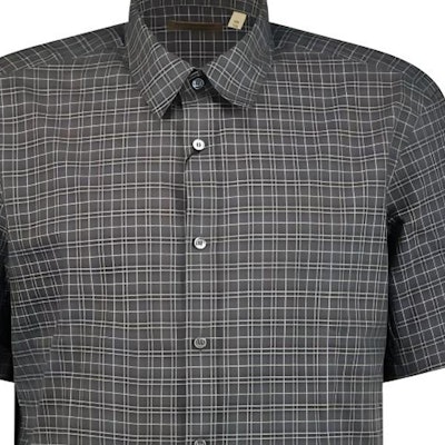 Burberry Kemeja Lengan Pendek Kotak-Kotak Kelabu Gelap. 80042291 Lookbook Burberry Kemeja Lengan Pendek Kotak-Kotak Kelabu Gelap. 80042291