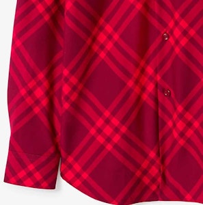 Camisa Burberry a Cuadros de Manga Larga y Corte Recto Rojo Frambuesa. 80791641 Purchase Camisa Burberry a Cuadros de Manga Larga y Corte Recto Rojo Frambuesa. 80791641