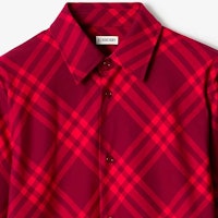 Burberry Kemeja Lengan Panjang Kotak-Kotak Merah Raspberry. 80791641 Details for Burberry Kemeja Lengan Panjang Kotak-Kotak Merah Raspberry. 80791641