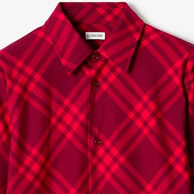 Burberry Kemeja Lengan Panjang Kotak-Kotak Merah Raspberry. 80791641 Details for Burberry Kemeja Lengan Panjang Kotak-Kotak Merah Raspberry. 80791641