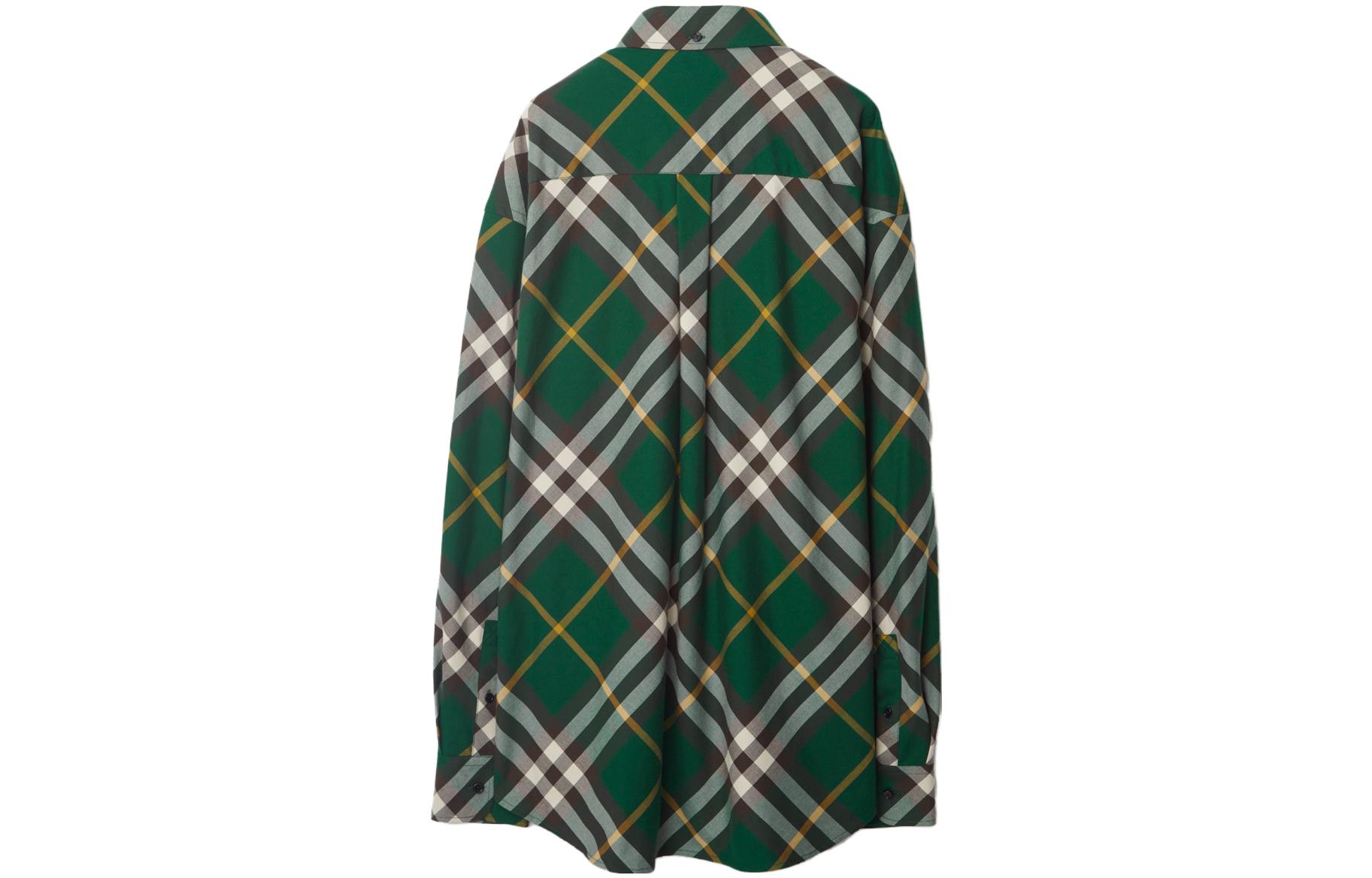 Burberry  Checkered Single-Breasted Long Sleeve Shirt 80828861 圖 3