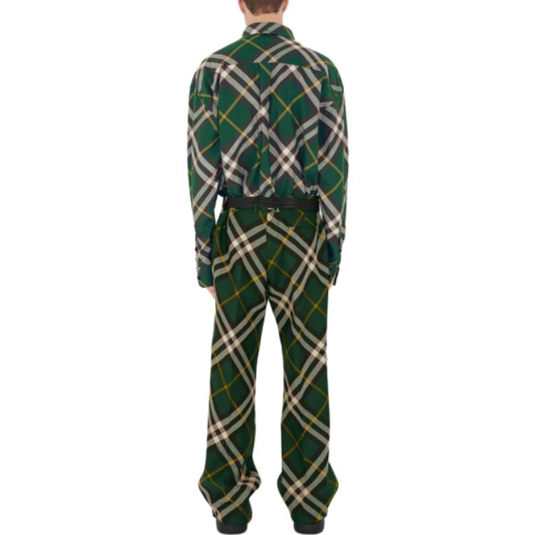 Burberry  Checkered Single-Breasted Long Sleeve Shirt 80828861 圖 5