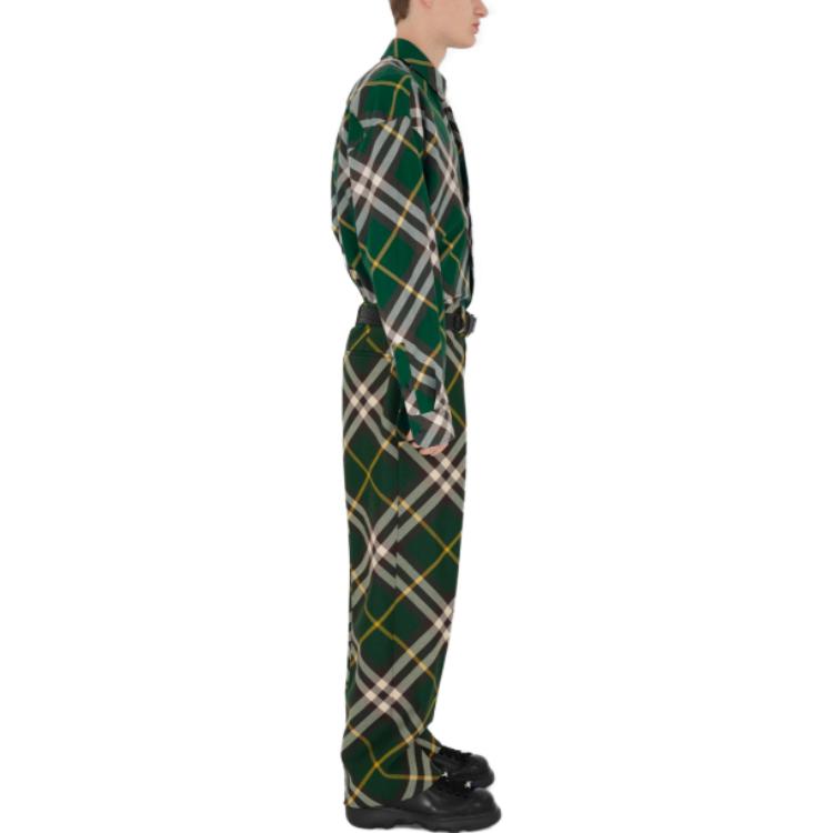 Burberry  Checkered Single-Breasted Long Sleeve Shirt 80828861 圖 6