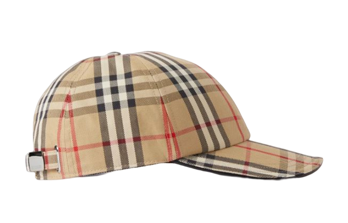Lookbook Burberry  Classic Check Cotton Baseball Cap Beige. 80680411
