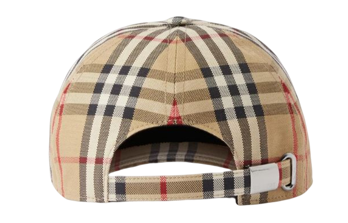 Shop Burberry  Classic Check Cotton Baseball Cap Beige. 80680411