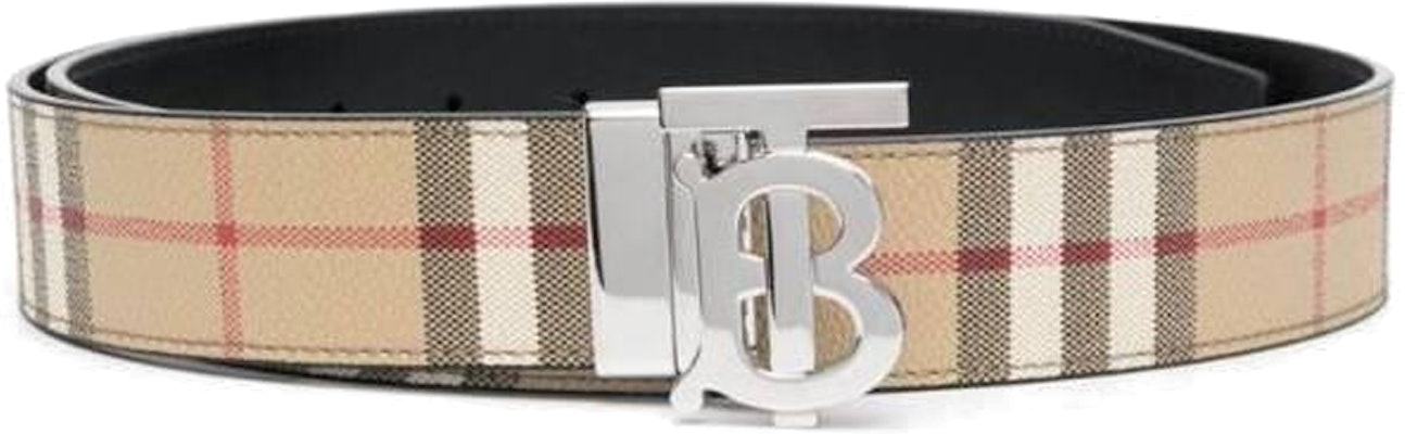 Burberry Ikat Pinggang Kulit Motif Kotak Klasik dengan Buckle Halus - Lebar 3.5cm. 80698531 Order Burberry Ikat Pinggang Kulit Motif Kotak Klasik dengan Buckle Halus - Lebar 3.5cm. 80698531