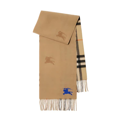 Burberry Color-Block Cashmere Scarf in Brown. 8094710