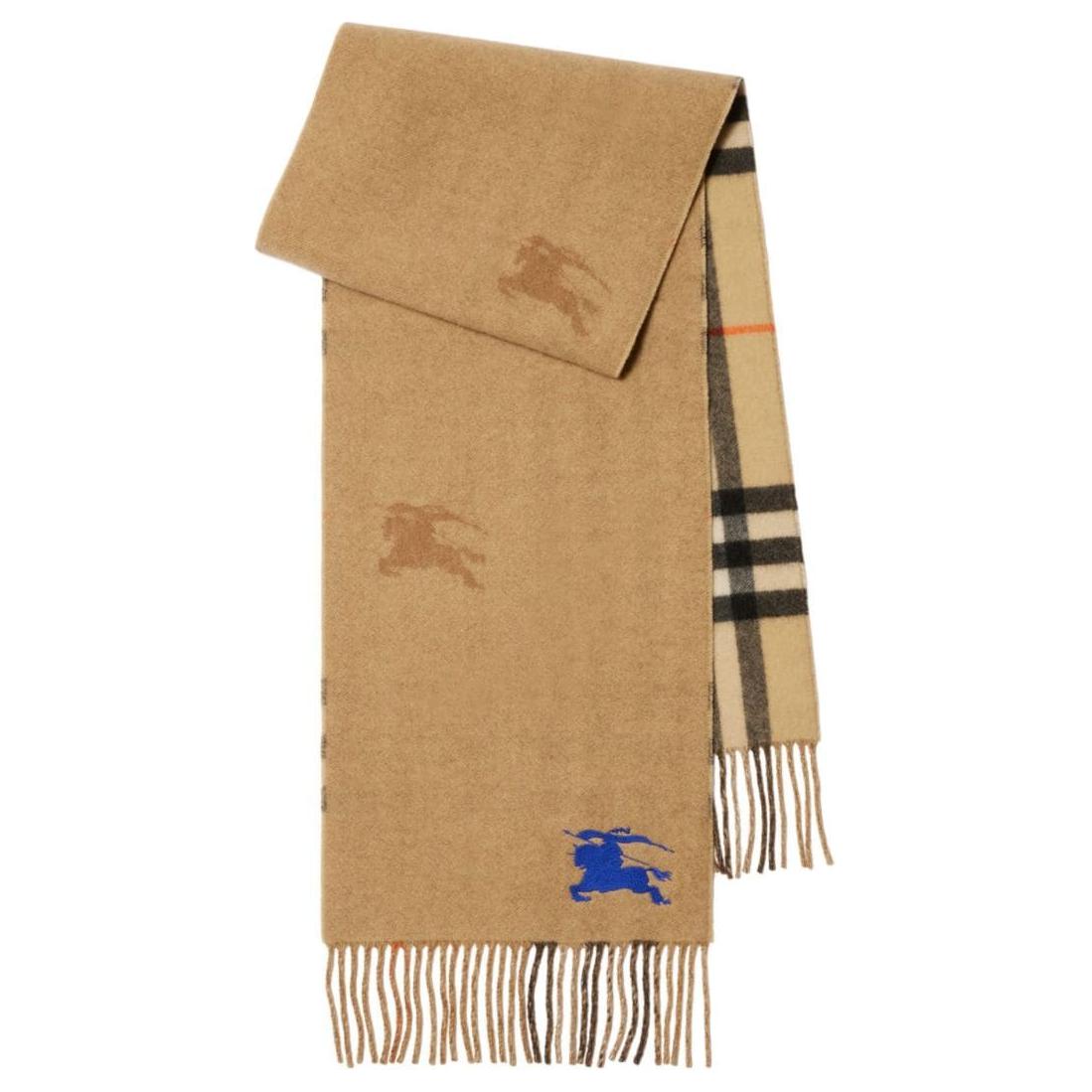 Burberry  Color-Block Cashmere Scarf in Brown. 8094710 圖 2