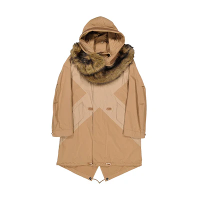 Burberry Color-Block Hooded Zip Mid-Length Slim Fit Coat 45589211