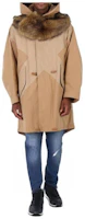 Order Burberry Color-Block Hooded Zip Mid-Length Slim Fit Coat 45589211