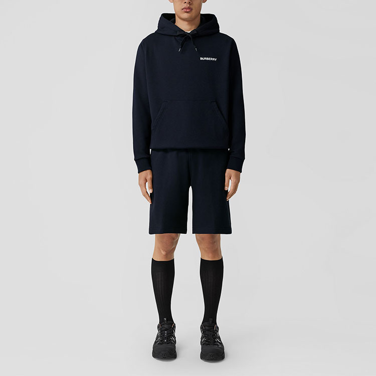 Burberry  Color-Block Plaid Cotton Casual Shorts Coal Blue. 80575171 圖 3