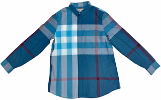 Burberry Colorblock Check Long Sleeve Casual Shirt Multicolor 39764771 Burberry Colorblock Check Long Sleeve Casual Shirt Multicolor 39764771